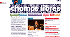 Desktop Screenshot of festival-champs-libres.com