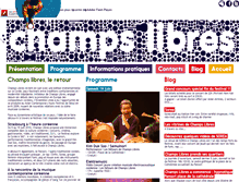 Tablet Screenshot of festival-champs-libres.com